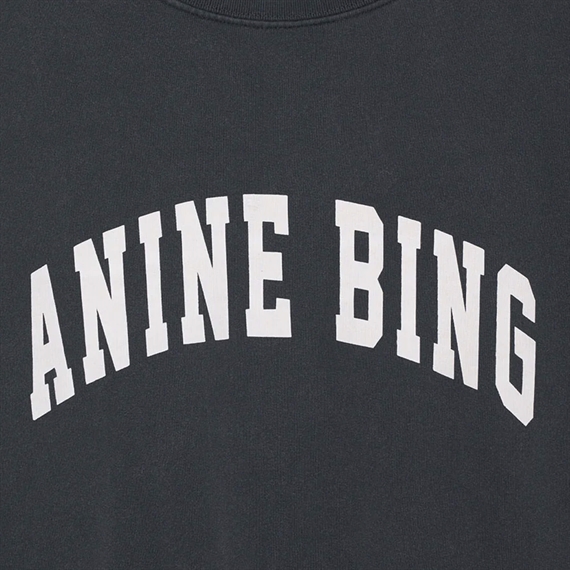 Anine Bing Tyler Sweatshirt, Washed Black